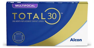Produktbild von Alcon TOTAL30 Multifocal, Monatslinsen, 6er Box, -9.50,ADD power High, Monatlich, 6 Stück(e), 1,42 cm, 8,4 mm, Multifokal, -9.50