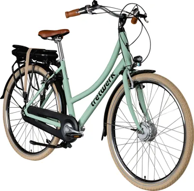 Produktbild von Tretwerk Aurora E Bike 28 Zoll Pedelec Damen Herren 155-185 cm Elektrofahrrad 522 Wh E Fahrrad Damenfahrrad 7 Gang