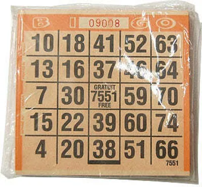 Produktbild von Lion Games Bingo 500 Bingo Karten für 75 Bälle