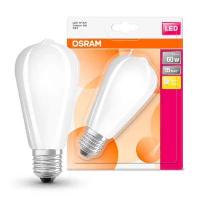 Produktbild von Osram LED E27 ST64 Filament Matt 7W = 60W 806lm Leuchtmittel Warmweiß 2700K