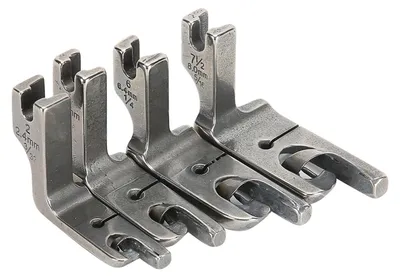 Rollsaum-Nähfüße 4er-Set, 2,4–7,9 mm, für Haushalts-Nähmaschinen