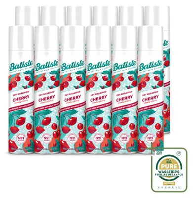 Productafbeelding van 12 x Batiste droogshampoo kersen met kersenbloesemgeur - 200 ml - Voordeelverpakking - 12 stuks