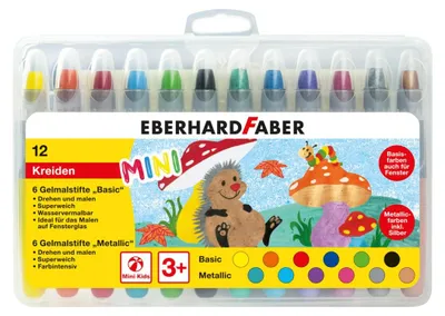 Produktbild von EBERHARD FABER Gelmalstift Basic & Metallic 12er Etui