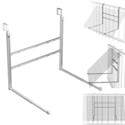 Immagine prodotto di Supporto per impianto fotovoltaico da balcone – Fissaggio fotovoltaico regolabile e resistente alle intemperie per balconi, pareti e tetti piani, adatto per moduli solari da 400-600 W