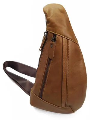 Image de Sacoche en cuir pour hommes, idéale pour les activités de plein air