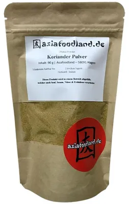 Produktbild von Asiafoodland - Koriander Pulver - Dhania Powder - 90g