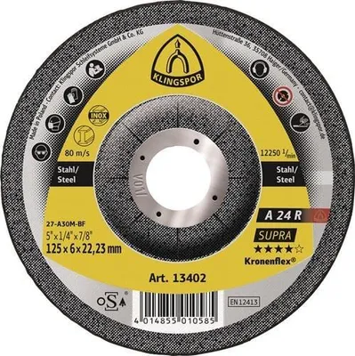 Immagine prodotto di KLINGSPOR Schruppscheibe A 24 R Supra D 180 x S 8 mm - 13418