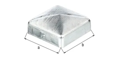Obrázek produktu pro Krytka sloupku 100x100mm úhlový plochý tvar TZN GAH