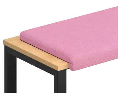 Image de vidaXL Coussin de banquette en tissu, rose, profondeur 35 cm