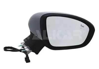 Produktbild von ALKAR 6148251 Außenspiegel Seitenspiegel Rechts für RENAULT Clio V Schrägheck (BF) Beheizt Konvex Grundiert Elektrisch