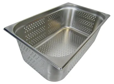 Produktbild von GN 1/1 Gastronormbehälter GN-Behälter Edelstahl 28 Liter Tiefe 200mm ***GELOCHT***
