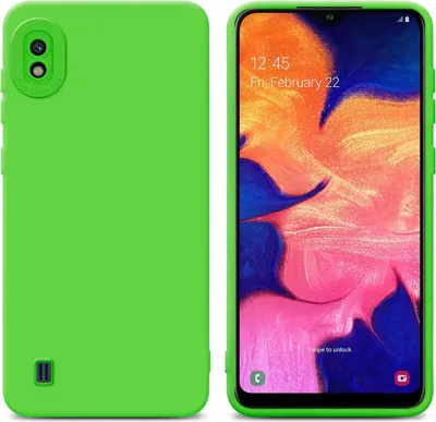 Produktbild von Cadorabo Hülle für Samsung Galaxy A10 Schutz Hülle in Grün TPU Silikon Etui Case Handyhülle
