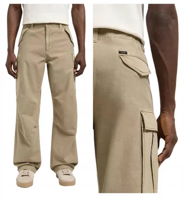 Produktbild von Lee | Herren Cargohose Parachute Cargo khaki Baumwolle Loose Fit W33 L32