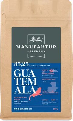 Produktbild von MELITTA Manufaktur-Kaffee Spezialitäten Guatemala Micro Lot ganze Bohne 250g