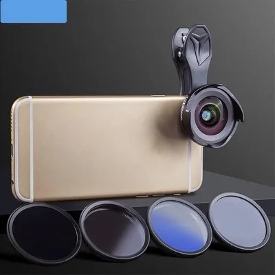 Productafbeelding van DrPhone APL-16MMS 6-in-1 Universele Telefoonlensset 16mm 0,6x Groothoeklens +