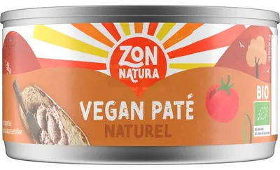 Immagine prodotto di Zonnatura Vegetarian Pâté Naturel 125g – Crema spalmabile vegana e senza glutine
