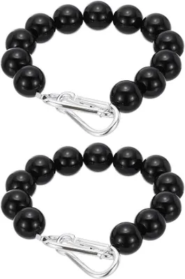 Produktbild von Fahnenmasthalter-Ring - Schwarz - Set aus 2 - Korrosionsfestes Stahl