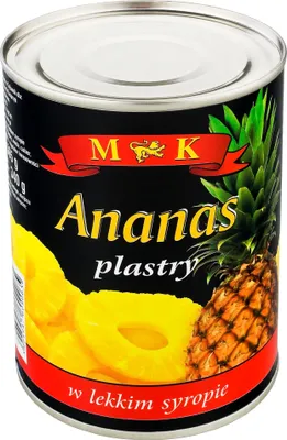 Immagine prodotto di Ananas a fette in sciroppo leggero 565 g