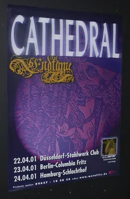 Productafbeelding van Cathedral - Tourdata Endtyme, Poster 2001 - Affiche - 59x84 cm