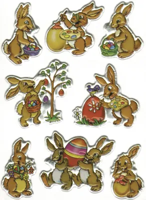 Produktbild von Herma 6433 MAGIC Sticker - Hasen - geprägt - 8 Stück