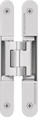 Produktbild von Simonswerk TECTUS TE240 3D unsichtbares Scharnier 155x21 mm, ALU F1 - Chrom matt (Flügel bis 40 kg)