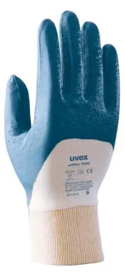 Productafbeelding van uvex uniflex 7020 montagemokken, wit/blauw, maat 7