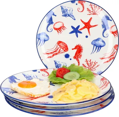 Obrázek produktu pro Sada talířů Seaside 4 ks 4 osoby hvězdice Ø 27 cm Ritzenhoff