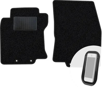 Immagine prodotto di moto-MOLTICO tappetini anteriori auto velours tappetini auto nero set 2 pezzi adatto per Nissan X-trail 2014-2021