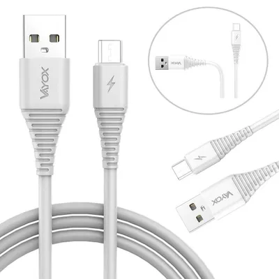 Immagine prodotto di Cavo Usb - Micro Usb 1M Bianco Va0055 Vayox