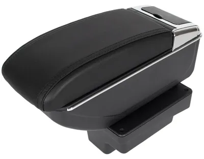 Immagine prodotto di Bracciolo centrale in pelle, nero, completo per VW Tiguan 5N, dal 2007 al 2016