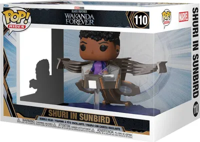 Produktbild von Black Panther Wakanda Forever - Shuri in Sunbird 110 - Funko Pop! Rides Vinyl Figur