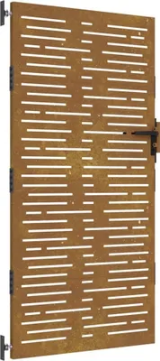 Immagine prodotto di vidaXL Cancello da giardino 85x200 cm in acciaio corten Design quadrato