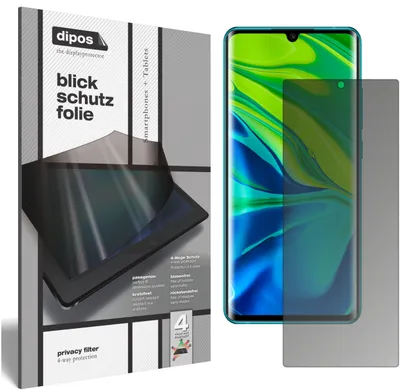 Produktbild von Blickschutzfolie für Xiaomi Mi Note 10 matt Schutzfolie Folie Display Schutz dipos