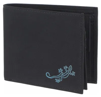 Immagine prodotto di oxmox portafoglio New Cryptan RFID Protect Querscheinbörse Lizard 2.0 Print Cyan Black nero