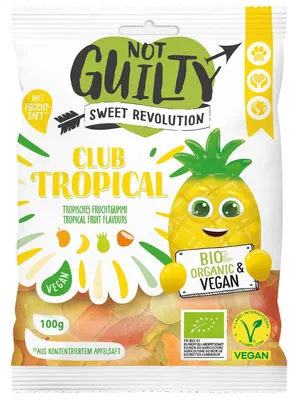 Produktbild von Not Guilty Club Tropical Tropisches Fruchtgummi 100g