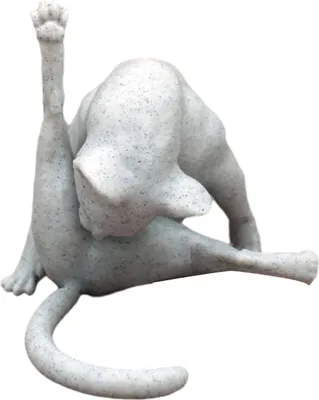 Produktbild von Lustige Arschleckende Katzenfigur, lebendiges Aussehen, Katzendekor, Kunstskulpturen, Gartenstatue, Heimdekoration