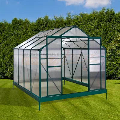 Image de Serre en aluminium 'Den Haag' 7 m² avec 4 fenêtres de toit