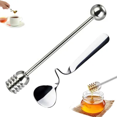 Immagine prodotto di Set di 6 cucchiai per miele in acciaio inossidabile