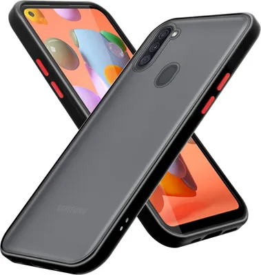 Produktbild von Cadorabo Hülle für Samsung Galaxy A11 / M11 Schutz Hülle in Transparent Handyhülle Hybrid Schutzhülle Etui TPU Silikon