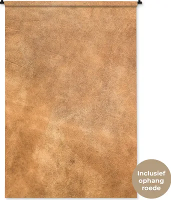 Produktbild von MuchoWow® Wandteppich Wandbehang Leder - Strukturiert - Lederoptik - Braun 120x180 cm Tapisserie Dekoration Wandtuch - Schlafzimmer - Dekorationen für das Haus