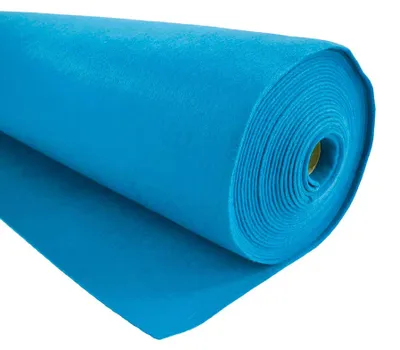 1m Bastelfilz waschbar Meterware Filz 90cm x 3mm Dekofilz Filzstoff lagunenblau