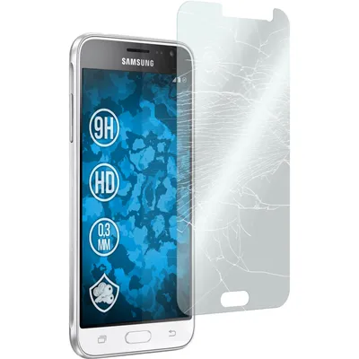 Produktbild von 2er-Pack PhoneNatic Glas-Folie klar  kompatibel mit Samsung Galaxy J3 (2016) - Panzerglas für Galaxy J3 (2016)