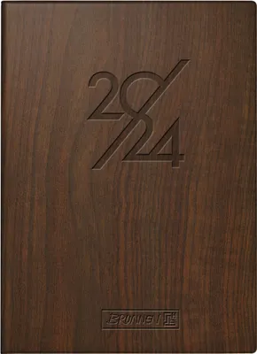 Produktbild von BRUNNEN Tageskalender „Nature“ Modell 736 2024 1 Seite = 1 Tag Blattgröße 10 x 14 cm braun