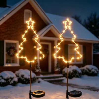 Solar-Stern Weihnachtsbeleuchtung für Außen, 1 Stück