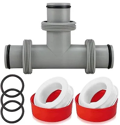 Produktbild von T-Stück 38 mm - 3-Wege Ventil und Schlauchanschluss für Ø 38 mm Schlauch
