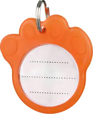 Produktbild von Anhänger für Hunde ø 3,5 cm orange