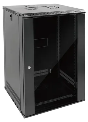 Produktbild von 19-Zoll-Netzwerkgehäuse, 18U, 450 mm tief, Wandservergehäuse, Schwarz