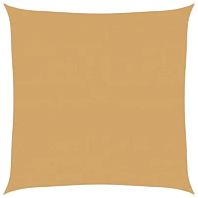 Produktbild von vidaXL Sonnensegel 160 g/m² Quadratisch Sandfarbe 6x6 m HDPE