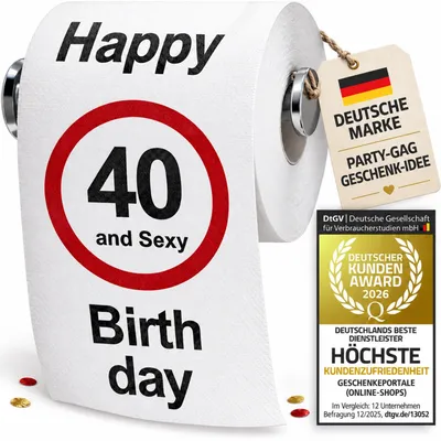 Immagine prodotto di Carta igienica divertente 40° compleanno