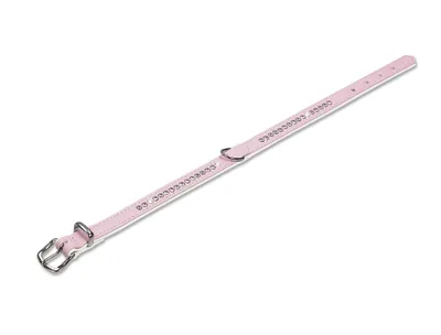 Produktbild von Nobby Crystal, Hund, Standardkragen, Pink, Weiß, Kunstleder, Einfarbig, S